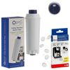 Qpro Water Filter & Descaler Tabs Compatible with Delonghi Coffee Machine DLS C002 ECAM BCO410 EC800