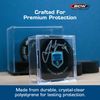 BCW Hockey Puck Display Case Cube Holder 10-Pack, Crystal Clear, Stackable