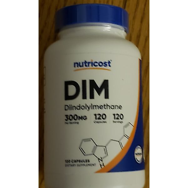 Nutricost DIM (Diindolylmethane) 300mg, 120 Capsules with BioPerine Exp 02/2027