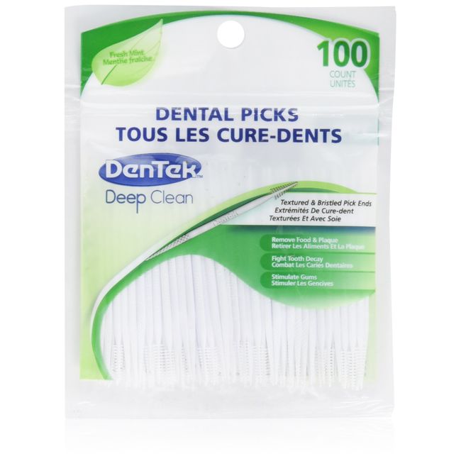 DenTek Deep Clean Dental Picks, Fresh Mint, 100ct ( Pack of 3 )