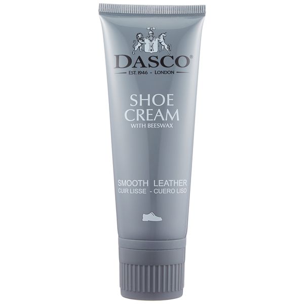 DASCO Men's Traditional British Shoe Cream, Premium Shoe Cream Tube, Shoe Polishing, Emulsification, Protection, Moisturizing, Nutrition, Coloring, Gloss, medium brown