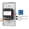 Infrared Sensor Exit Button IR Door Release Touch-Free Switch No Touch Exit Button with LED Light Indicator for Door Access Control (4.53'' x 2.76'' with Back Box)