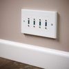USB 3.0 Modular Faceplate/Wall Outlet (4 x USB 3.0 Port)