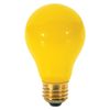 Satco S3938 60 Watt A19 Incandescent Yellow Bug Light Bulb, 2-Pack
