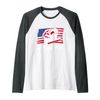 American Flag Welder Engineer Engineering Welding Raglan Baseball Tee