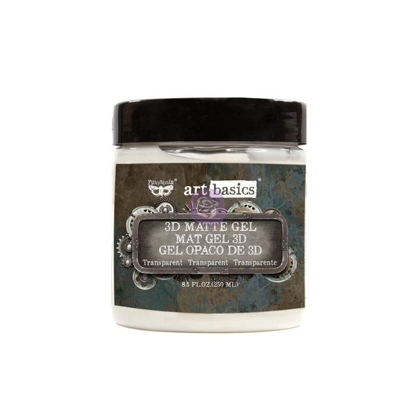 Prima Marketing Art Basics 3D Matte Gel, 8 Ounce, Transparent