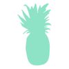 azutura Pineapple Food Kitchen Wall Sticker Pack Mint