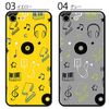 Smartphone Case Clear Case Hard Case Transparent Music Player Record 02: Purple iPhone15 Compatible Case