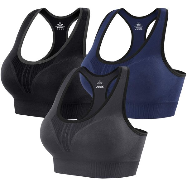 Heathyoga High Impact Sports Bras for Women Padded Sports Bras for Women Workout Bras for Women Racerback Bras Yoga Bras