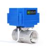 U.S. Solid 1" Motorized Ball Valve DN25 Stainless Steel Electrical Ball Valve, 9-24V AC/DC, 3 Wire Setup