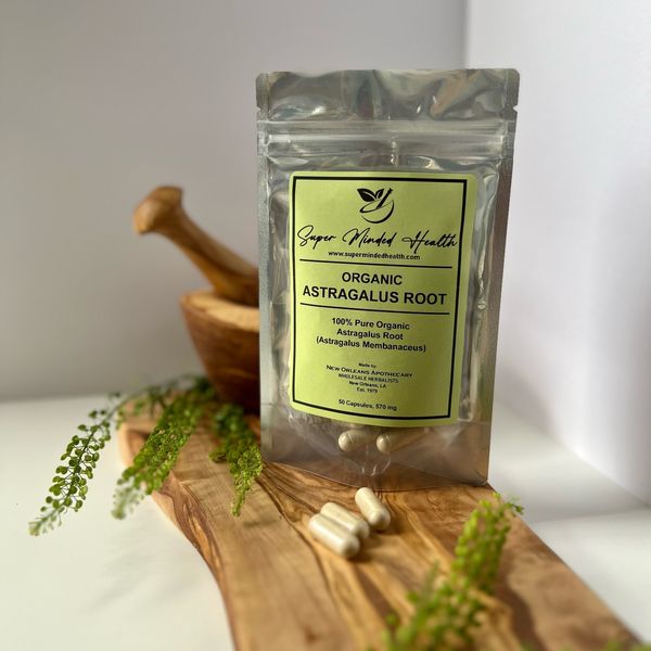 Astragalus Root Capsules | Organic | 570 mg | Immune System Adaptogen