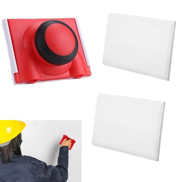 3 PCS Paint Edger Tool, Cutting in Tools for Painting, Cutting in Paint Tool, with 1 Replacement Pads，for Corners and Edges of Walls and Ceilings (12X9.5X4.5CM)