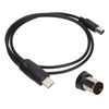 Tangxi USB Programming Cable, 8 Pin Mini DIN Plug Write Frequency Line, Replacement PVC Programming Line for FT-100D FT-817 FT-857 FT-897 CT-62