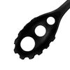 Fackelmann ORIGIN Spaghetti Spoon, Spaghetti Fork, Server, Plastic Function Head, Stainless Steel Handle, 34.5x6.2x5cm, Silver & Black