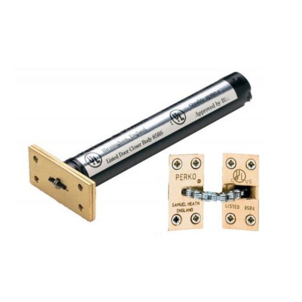 Perko Original Rectangular Brass Concealed Door Closer