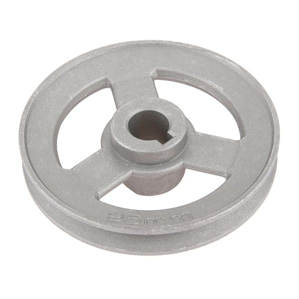 45mm-120mm Aluminum Industrial Sewing Machine Timing Transmission Wheel Pulley Belt Motor Clutch Low Speed ​​Reduction Multi Size Set, 11 95mm