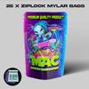 baggies Mac Mylar Bags 3.5g Smell Proof Packaging X25