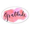 CafePress Gratitude Sticker Oval Car Bumper Sticker