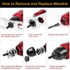 YUZES M5 Rivet Nut Tool Tip, Replacement Mandrel, Compatible 20 Series Rivet Nut Tool