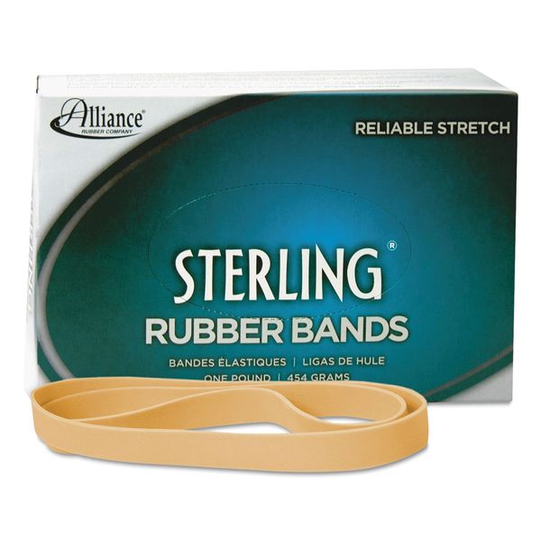 Alliance 20575 Sterling Rubber Bands #107, 7 x 5/8, Crepe, Approx 50 Bands in 1 lb Box