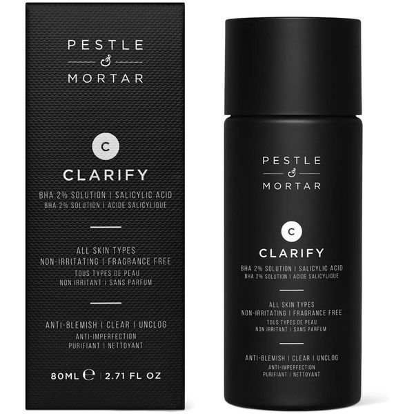 Pestle & Mortar Clarify 2% Salicylic Acid toner, Acne Treatment and Clear Breakouts, Facial Exfoliant to removes Excess Oil, 2.7 oz