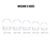5 Pcs Beard Shaper, Goatee Mustache Grooming Styling Tool Set, Face Hair Styling Template for Man, Beard Guide Trimmer Template, Transparent