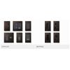 Panasonic Advanced Series WTA3022A Embedded Double Switch Extra Metal Handle with Display Vibration Finish Brown