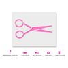Scissors Stencil - Wall Art, DIY Craft, Mylar Stencils, Reusable Stencils, Big Stencils