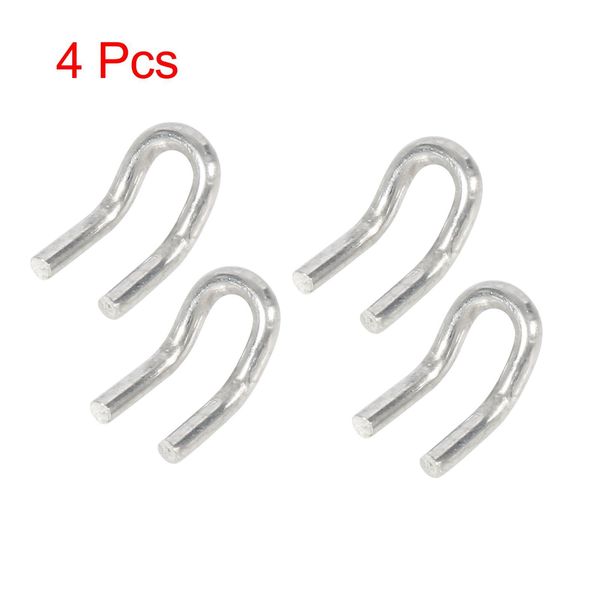 4pcs Universal U Shaped Motorcycle Scooter Exhaust Pipe Muffler Pull Hooks