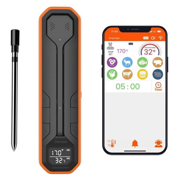 Wireless Meat Thermometer – Digital Cooking Thermometer with Wireless Probe