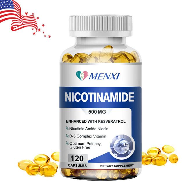 Vitamin B3 500mgNicotinamide Supplement - Mitochondrial Energy and Potent Skin