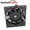 6'' Slim Pull In Electric Cooling Fan Radiator Mount Kit 650CFM Universal Black