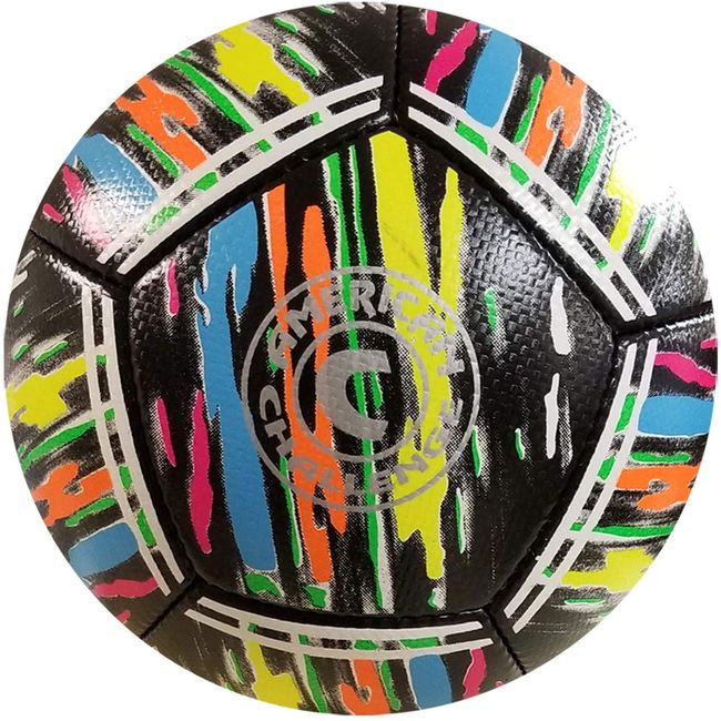 American Challenge Kura Soccer Ball (4, Black/Confetti)