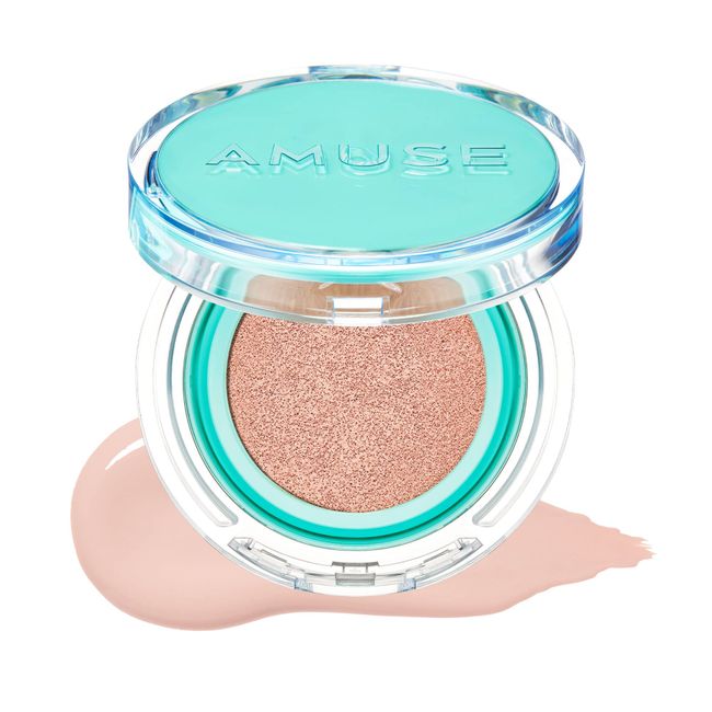 AMUSE Meta Fixing Vegan Cushion 02 NUDE Foundation Compact Sheer Natural to High Coverage Flawless 24-Hour Lasting Look with Collagen SPF 45 PA++