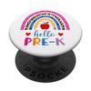 Hello Pre-K preschool rainbow leopard print Back To School PopSockets Swappable PopGrip
