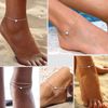 PROSILVER Sterling Silver Anklet letter E Heart Charm Teen womens Anklets Initial Silver