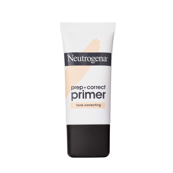 Neutrogena Prep + Correct Primer for Tone Correcting, Peach-Toned Makeup Primer with Seaweed Extract to Help Even Skin Tone & Reduce Dark Spots, 1.0 oz