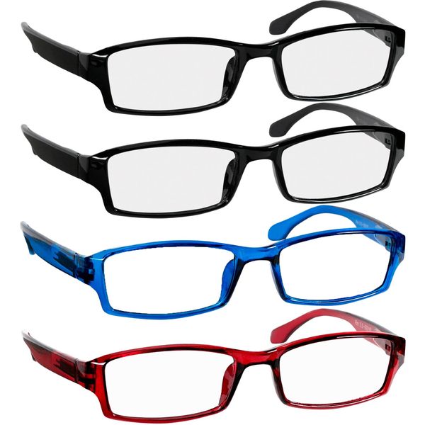 TruVision Readers - 9501HP - 4 pk -2BkRdBl +2.25