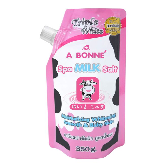 ABONNE Spa Milk Salt Shower Formula, Moisturizing Spa Salt for Body Skin Smooth, Whitening Yogurt Smooth & Baby Skin 350 Grams