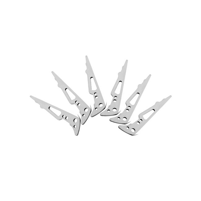 New Archery Products Killzone Replacement Blades for Killzone Maxx 100 Grain 2 3/8" Cutting Diameter Mechanical Broadheads with Cut-On-Contact Tip (6 Pack)