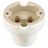 Pack of 2, porcelain surface-mounted light E27, white glaze