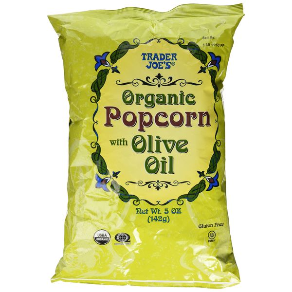 Trader Joe's Organic Popcorn with Olive Oil