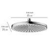 WENKO Regenduschkopf Ultimate Shower Chrom/Weiß
