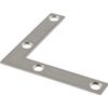 Hardware Essentials 853459 Flat Corner Iron Stainless Steel 3' x 1/2' - 2 Pack