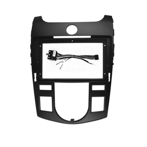 Fits for KIA Forte Cerato 2008-2013 Auto AC Black Car Radio Stereo Fascia Frame Double DIN 9 inch Dash Installation Mounting Kit