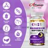 High Absorption Magnesium Glycinate 400Mg Softgels Supplement, 400 Mg Element...