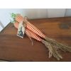 Handmade Fabric Carrot Bundle of 3 Easter Spring Decor Gingham Soft Sculpted