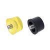 sourcing map 40mm Diameter Mallet Hammer Replacement Striking Head Tip Yellow and Black,4pcs