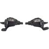 microSHIFT TS39 Thumb-Tap 3 x 8-Speed Shifters with Display Window Shimano