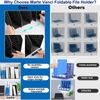 Marte Vanci Collapsible 4 Compartment Magazine Holder Desktop Adjustable Stur...